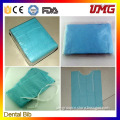 high quality dental supply dental disposable material dental bib with tie